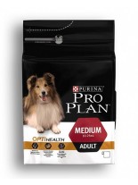 Pro Plan Adult Medium Chiken - суха гранулирана, храна за кучета от средните породи (10-25 кг) над 12 месечна възраст с пилешко - 3 кг.