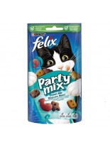 Felix Party Ocean Mix - деликатесно лакомство за котки с пъстърва, сьомга и треска - 60 гр.