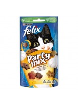 Felix Party Mix Original - деликатесно лакомство за котки с пиле, черен дроб и пуйка - 60 гр.