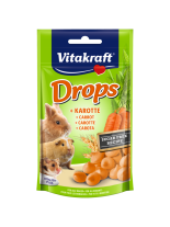 Vitakraft Carrot Drops - Лакомства за гризачи - бонбони с моркови - 75 гр.