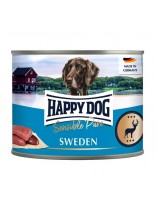 HAPPY DOG - Wild Pur Sweden - Консерва 100% месо от елен - без соя, растителни добавки, оцветители или консерванти - 61080 - 0.400 кг.