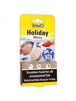 Tetra Holiday Menu - Хранително блокче с 3 различни вида храна, осигурявщ на вашите рибки до 14 дни безпроблемно и пълноценно хранене - 30 гр.