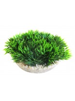 Sydeco -  Medal-shaped Green Moss - Изкуствено аквариумно растение - 13 см. - различни цветове