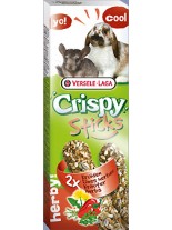 Versele Laga  Crispy Sticks herby - крекер с билки за декоративни зайчета и чинчили - 2 броя по 55 гр.