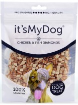 Its My Dog Chicken & Fish Diamands Grain Free - неустоимо лакомство за кучета с пиле и риба диамант - без зърно - 85 гр.