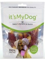 It's My Dog Duck & Sweet Potato Grain Free - Лакомство за куче от чисто месо , без зърно - с патица и сладък картоф - 85 гр.