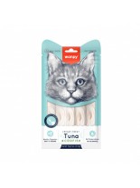 Wanpy Creamy Tuna and cod - премиум клас кремообразно лакомство за котки с риба тон и риба треска - 5 порции по 14 гр.