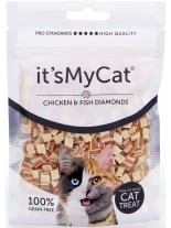 Its My Cat Chicken & Fish Diamands Grain Free - неустоимо лакомство за котки - пиле и риба диамант, без зърно - 50 гр.