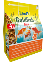 Tetra Pond Goldfish Mix - Пълен хранителен микс за ежедневно хранене на всички видове златни рибки в градинското езеро - 4 л.