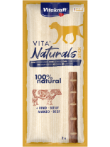 Vitakraft Vita Naturals® Stick - Лакомства за кучета - Саламена пръчица за кучета с говеждо месо - 2 бр. - 22 гр.