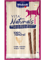 Vitakraft Vita Naturals® Stick - Неустоимо лакомство за котки - прътчици с пилешко месо - 4 бр. - 20 гр.