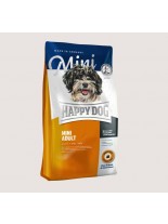 HAPPY DOG  F & W Adult Mini - суха храна за пораснали кучета над 10 месеца от Мини породите до 10 кг  с пилешко и агнешко, билки, омега-3 и омега и 6 мастни к-ни - 4 кг.