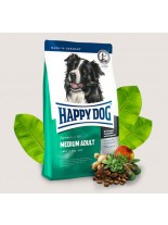 HAPPY DOG  F & W Adult Medium - суха храна за пораснали кучета над 12 месеца от средните породи (от 11 до 15 кг.) с пилешко, агнешко, новозеландски миди и билки - 60756 - 12 кг.