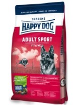 HAPPY DOG  F & W Adult Sport - суха храна за пораснали кучета Адълт Спорт - 28% протеин, 16% мазнини с пилешко, агнешко и говеждо, с новозеландски миди и билки, за кучета с повишени енергийни потребности - 4 кг.