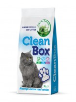 CleanBox Super Premium - , постелка за котешка тоалетна от фин бял бентонит - Алое Вера - 5 л.