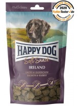 Happy Dog Ireland - неустоим мек снакс за кучета със заешко месо и сьомга  - 100 гр.