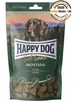 Happy Dog Montana - неустоим мек снакс за кучета с конско месо - 100 гр.