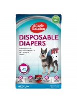 Simple Solution Disposable Diapers - Памперси за женски кучета - размер М - 12 бр.