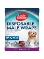 Simple Solution Disposable Male Wraps - Памперси за мъжки кучета - размер XS/Toy - 12 бр.