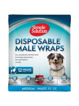 Simple Solution Disposable Male Wraps - Памперси за мъжки кучета - размер M - 12 бр.