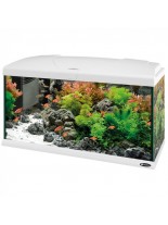 Ferplast Aquarium Capri 80 LED WHITE - аквариум с пълно оборудване и LED осветление - 680 x 31,5 x h 46,5 см - 100 л. - бял - нов код 65018111