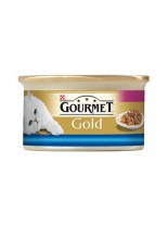 Gourmet Gold - консерва за котки над 1 година двойно удоволствие - океанска риба и спанак - 85 гр.