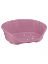 Ferplast - SIESTA DELUXE 2 PINK - пластмасово легло  за куче или котка с дюшече розово - 49х36х17см