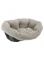 Ferplast - SOFA 10  - пластмасово легло с дюшече с плюш за куче или котка  - 103х75х33 см. - бежаво