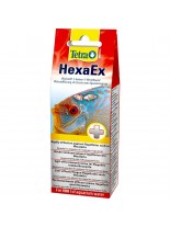 Tetra Medica HexaEx (active ingredient: 2-Amino-5-nitrothiazole) - Ефективно лекарство за ендопаразитни флагелати като Hexamita и Spironucleus, които обикновено се срещат в червата на американските цихлиди - 20 мл.