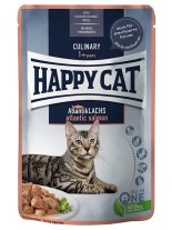 Happy Cat MIS Culinary Adult Atlantic Salmon - Неустоим пауч за кастрирани котки над 1 година с атлантическа сьомга в сос - 85 гр.