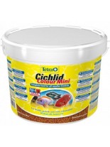 Tetra Cichlid Color Mini - Специализирана храна за месоядни дребни цихлиди и други по-дребни хищни риби за подсилване на цветовете - 10000 ml.