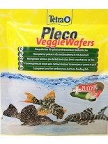 Tetra Pleco Veggie Wafers - Високо качествена храна на растителна основа с Omega 3 за всички дънни аквариумни рибки - 15 гр.