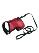 Ferplast - JOGGING SMALL-HARNESS - нагръдник + повод за котки - A: 10 - 14 см. - B: 13 - 17 см., 10 мм.