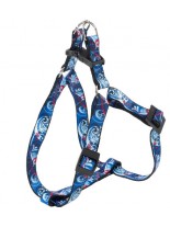 Ferplast - ARLECCHINO P XS HARNESS - нагръдник - розов, син, сив - A=B 32 - 47 см., 15 мм.