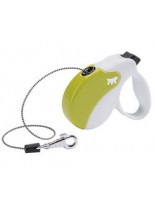 Ferplast - AMIGO MINI CORD WHITE-GREEN - автоматичен повод за кучета въже - 3 м./ до 12 кг.