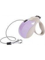 Ferplast - AMIGO MINI CORD BEIGE-VIOLET - автоматичен повод за кучета въже - 3 м./ до 12 кг.