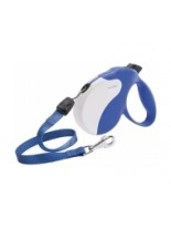 Ferplast - AMIGO S CORD BLUE-WHITE - автоматичен повод за кучета въже - 5 м./ до 15 кг.