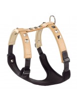 Ferplast GIOTTO P M harness Nat. LUXOR - луксозен, кожен нагръдник за куче - A: 38-46 см, B: 57-65 см. - бежав