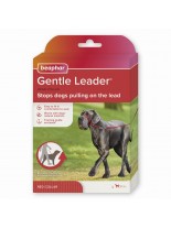 Beaphar Gentle Leader - Специален повод срещу дърпане за кучета от едри породи – червен