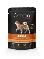 Visan Optima Nova Adult Salmon - Неустоим, високо качествен пауч за израстнали кучета над 1 година със сьомга - 300 гр.