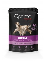 Visan Optima Nova Adult Chicken - Неустоим, високо качествен пауч за израстнали кучета над 1 година с пилешко месо - 300 гр.