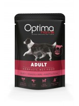 Visan Optima Nova Adult Beefn - Неустоим, високо качествен пауч за израстнали кучета над 1 година с говеждо месо - 300 гр.