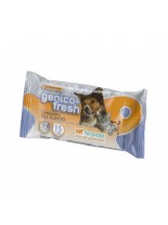 Ferplast - GENICO FRESH dog/cat talk (x 40) - почистващи кърпички за кучета и котки с аромат на талк 40 бр. в пакет - 30x20 см.