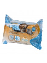 Ferplast - GENICO FRESH dog/cat marine(x 40) - почистващи кърпички за кучета и котки с морски аромат 40 бр. в пакет - 30x20 см.