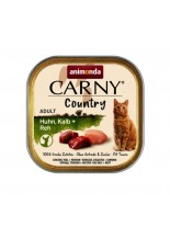 Carny Country Adult Cat - Здравословна и балансирана храна със 100% прясно месо за котки от 1 до 6 години - телешко + пилешко + еленско - 100 гр.