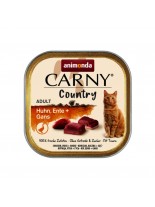 Carny Country Adult Cat - Здравословна и балансирана храна със 100% прясно месо за котки от 1 до 6 години - пуешко + пилешко + гъска - 100 гр.