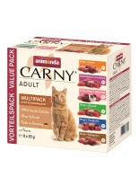 Carny Pouch Adult Multipack -  високо качествени паучове за котки над 1 година - мултипак от различни вкусове - 8 бр. По 85 гр.