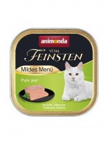 Vom Feinsten Mild Menu - неустоима храна - пастет за кастрирани котки над 1 година с чисто пуешко месо - 100 гр.