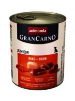 Gran Carno Original Junior - Rind + Huhn- високо качествена храна за подрастващи кученца От Animonda Германия с говеждо и пиле - 0.400 кг.