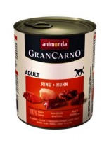 Gran Carno Original Adult Rind Huhn - Високо качествени консерва за кучета над 1 год. От Animonda Германия - Говеждо и пилешко месо - 0.400 кг.